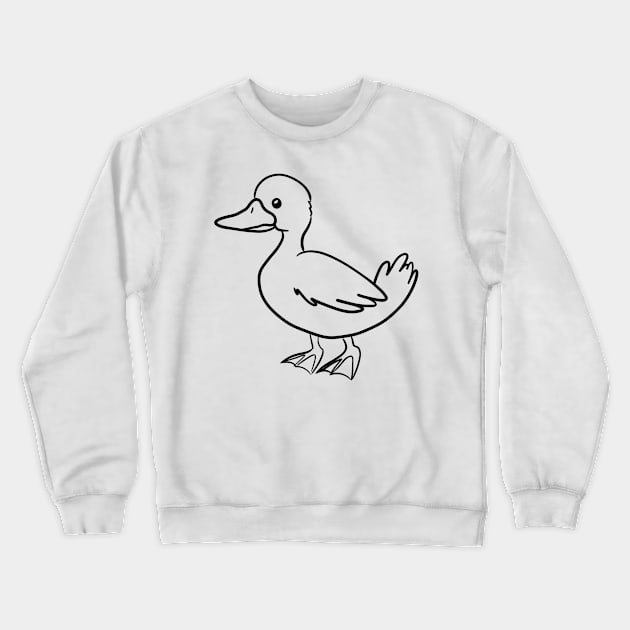 Stick figure duck Crewneck Sweatshirt by WelshDesigns